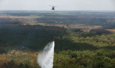 FRANCE: LE FEU DE LANDIRAS, EN GIRONDE, EST FIXÉ