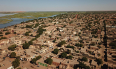 Vue aérienne de Gao, au Mali. ( AFP / Souleymane AG ANARA )