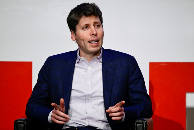 Le directeur général d'OpenAI, Sam Altman, à l'université technique de Berlin, en Allemagne, le 7 février 2025 ( AFP / John MACDOUGALL )