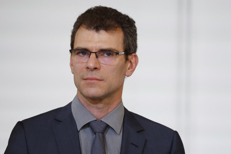 Le fondateur de Pasqal, Georges-Olivier Reymond, à Paris, le 21 mai 2024. ( POOL / YOAN VALAT )