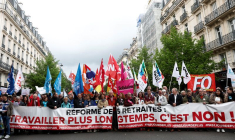 Manifestation à Paris contre la réforme des retraites
