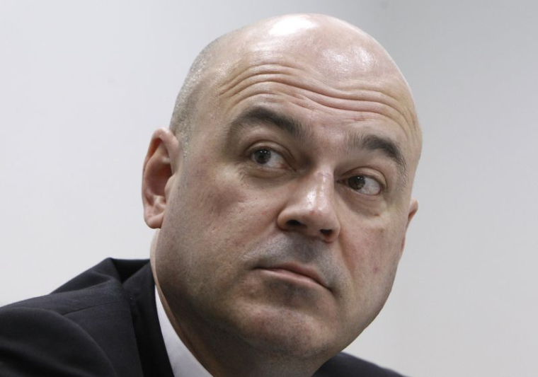 Alexeï Kouzmitchev lors d'une conférence de presse à Moscou