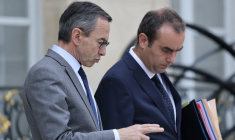 Bruno Retailleau et Sébastien Lecornu, le 16 juillet 2025, à Paris ( AFP / LUDOVIC MARIN )
