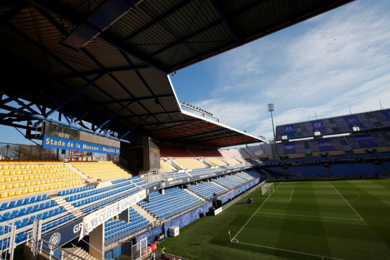 Une vue générale de l'intérieur du Stade de la Mosson, Montpellier