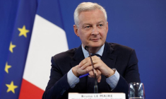 Le ministre français de l'Economie, Bruno Le Maire, lors d'une conférence de presse