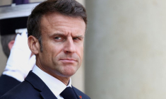 Le président français Emmanuel Macron au palais de l'Élysée