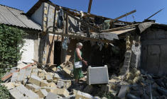 A Donetsk, à l'est de l'Ukraine, le 13 août. ( AFP / - )