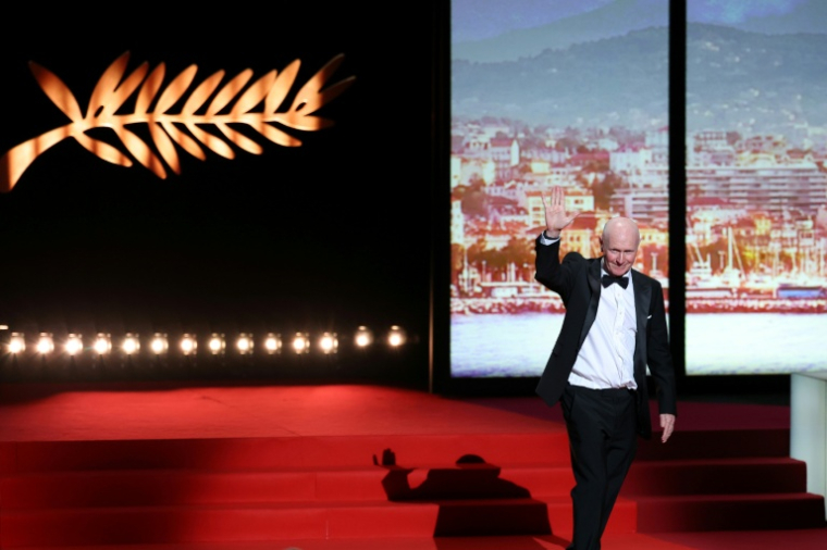 Le Britannique Paul Laverty, membre du jury, lors de la cérémonie d'ouverture de la 79e édition du Festival de Cannes et de la projection du film "La Vénus électrique", le 12 mai 2026 à Cannes ( AFP / Sameer AL-DOUMY )