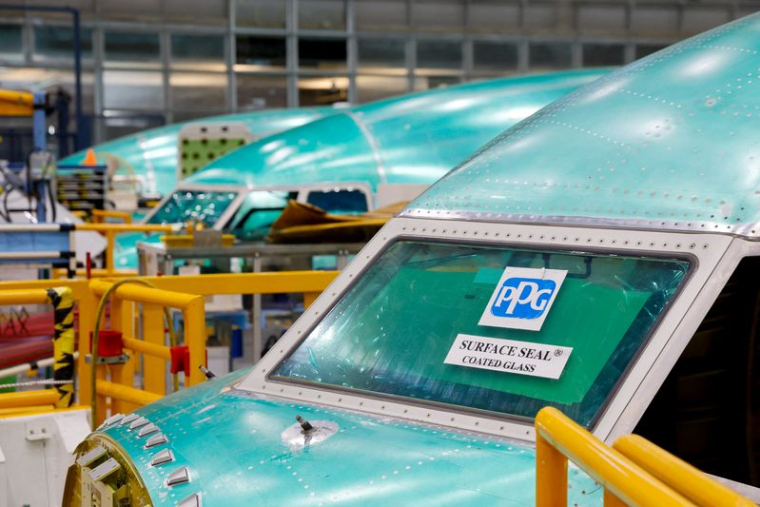 Des avions Boeing 737 MAX sont assemblés dans l'usine de la société à Renton.