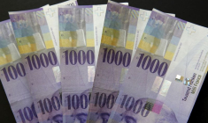 Illustration de billets de francs suisses