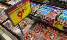 Un supermarché à Los Angeles affiche des prix en promotion