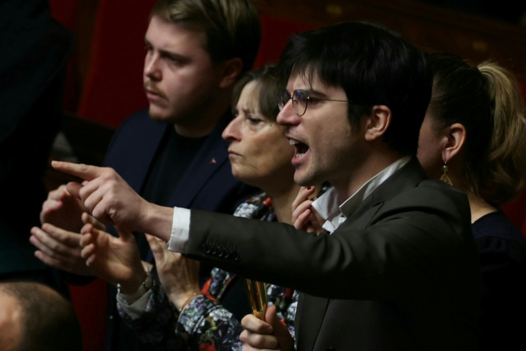 Le député Pierre-Yves Cadalen (LFI - NFP), réagit lors d'un débat sur l'examen d'un projet de loi proposé par le groupe Les Républicains (LR), à l'Assemblée nationale à Paris, le 22 janvier 2026 ( AFP / Thomas SAMSON )