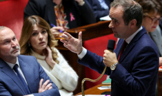 Le Premier ministre Sébastien Lecornu, le 21 octobre à l'Assemblée nationale à Paris ( AFP / Anne-Christine POUJOULAT )