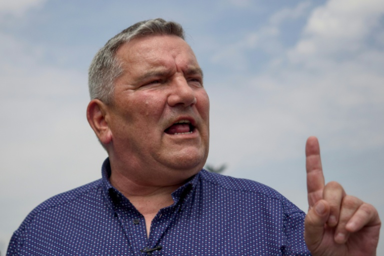 François Marciano, alors directeur général de la verrerie Duralex, à La Chapelle-Saint-Mesmin (Loiret), le 31 juillet 2024 ( AFP / GUILLAUME SOUVANT )