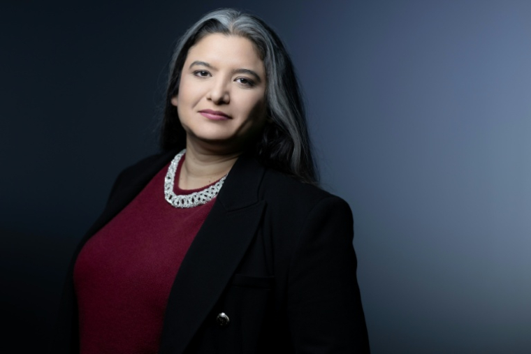 La docteure en pharmacie franco-tunisienne Leïla Chaouachi à Paris, le 30 janvier 2026 ( AFP / Joel Saget )