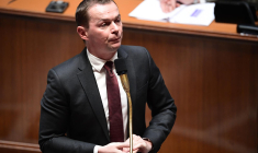 Olivier Dussopt, le 28 février 2023, à l'Assemblée nationale ( AFP / BERTRAND GUAY )