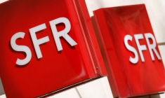 Le logo de l'opérateur télécom français SFR