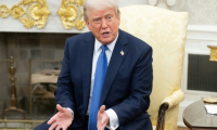 Donald Trump à la Maison Blanche, le 24 avril 2025 ( AFP / SAUL LOEB )