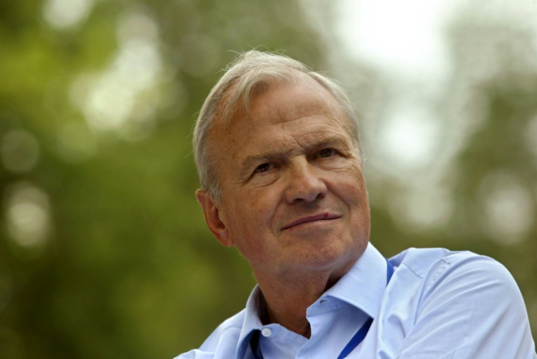 Claude Bébéar, fondateur de l'assureur Axa, le 28 août 2003 à Jouy-en-Josas, près de Paris ( AFP / Martin BUREAU )