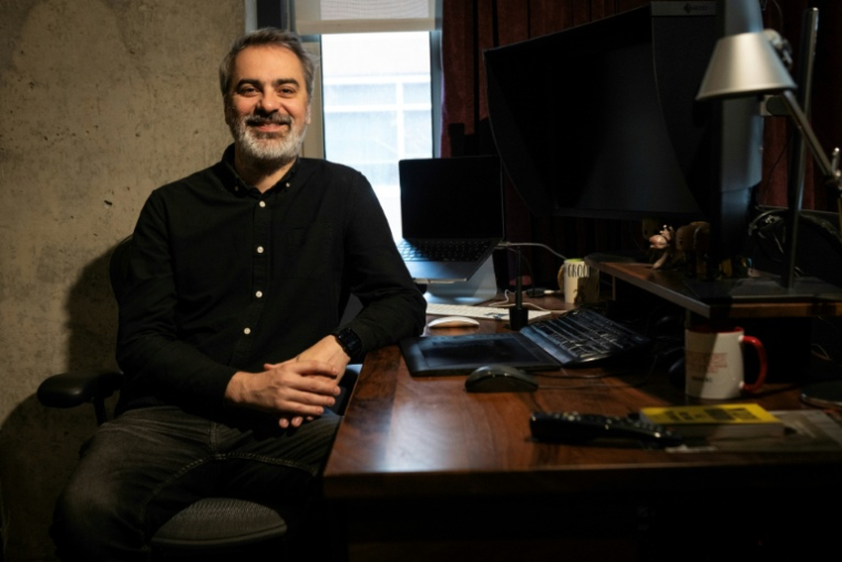 Julien Héry, superviseur d'effets spéciaux, au studio Rodeo FX, à Montréal, le 29 janvier 2026 ( AFP / Sebastien ST-JEAN )