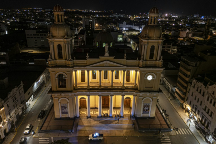 La cathédrale de Chiclayo, dans le nord du Pérou, le 8 mai 2025 ( AFP / ERNESTO BENAVIDES )