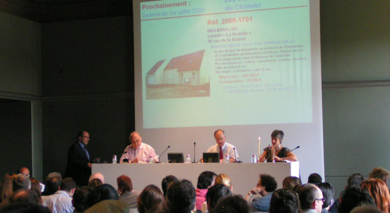 Ventes aux enchères à la Chambre des notaires. (© DR)