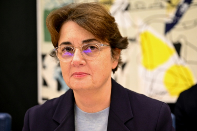 La présidente du Louvre Laurence des Cars lors de son audition devant la commission des affaires culturelles de l'Assemblée nationale, à Paris le 19 novembre 2025 ( AFP / Bertrand GUAY )