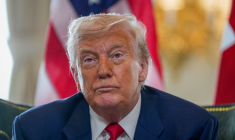 Donald Trump à Turnberry, en Ecosse, le 28 juillet 2025.  ( POOL / CHRISTOPHER FURLONG )