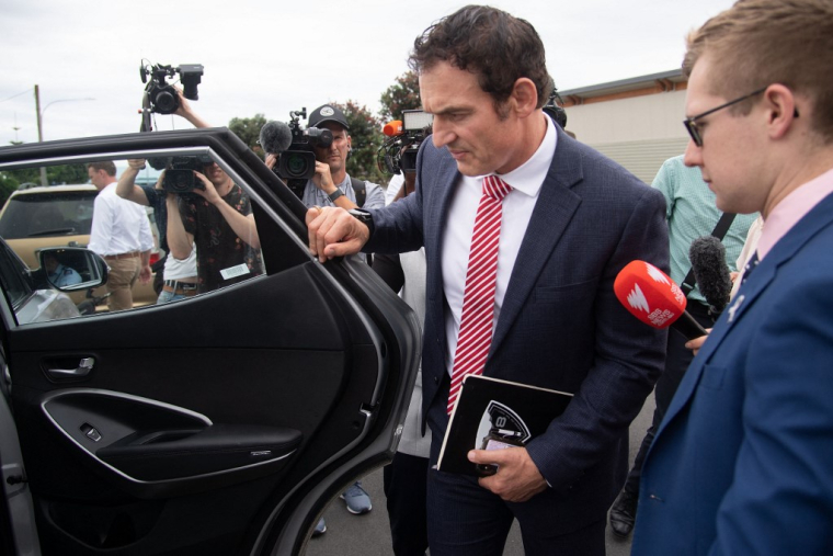 Stuart Nash en Nouvelle-Zélande, 12 décembre 2019. ( AFP / MARTY MELVILLE )