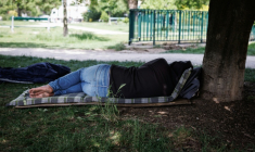 Du 23 au 27 mai, 109 records de températures mensuelles minimales et 266 records de températures mensuelles maximales ont été enregistrés en France ( AFP / SIMON WOHLFAHRT )