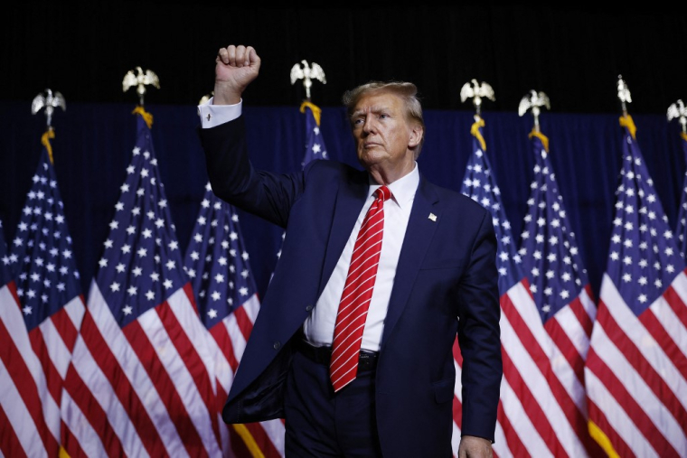 Donald Trump à Rome, aux États-Unis, le 9 mars 2024. ( GETTY IMAGES NORTH AMERICA / CHIP SOMODEVILLA )