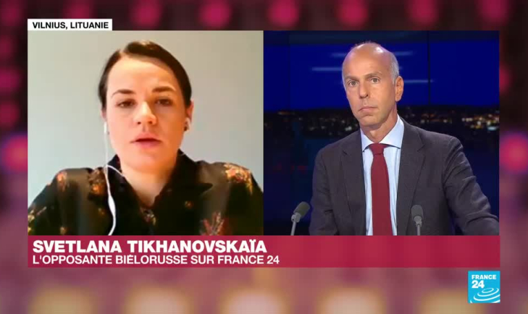Svetlana Tikhanovskaïa, cheffe de l'opposition biélorusse : "Nous voulons un nouveau pays"