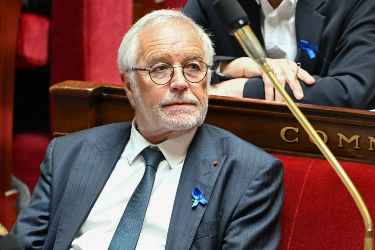 François Rebsamen à Paris, le 2 avril 2025. ( AFP / BERTRAND GUAY )