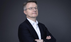 Le PDG de Système U à Paris, le 28 août 2023. ( AFP / ALAIN JOCARD )