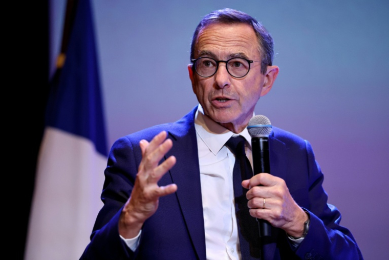 Bruno Retailleau, président des Républicains (LR) et candidat àla présidentielle de 2027, le 31 août 2026 à Boulogne-Billancourt, près de Paris ( AFP / SIMON WOHLFAHRT )