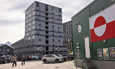 Le nouveau consulat américain à Nuuk, au Groenland, le 20 mai 2026 ( Ritzau Scanpix / Christian Klindt Soelbeck )