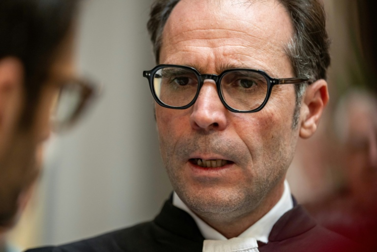Pascal Luongo, avocat des victimes des rafles du Vieux-Port de Marseille en 1943, au palais de justice de la cité phocéenne, le 30 septembre 2026 ( AFP / Miguel MEDINA )