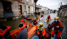 Photo d'une inondation à Saintes