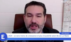 2024 : ce sera moins de croissance et plus d'austérité selon Bruno Le Maire
