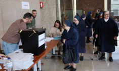 Un bureau de vote à Lisbonne, au Portugal