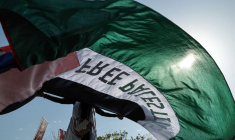 Une manifestation en solidarité avec les Palestiniens à Dakar