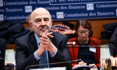 "Entre le projet qui nous a été soumis et ce qui sera finalement d'abord discuté puis ensuite adopté, il y a un univers dont nous ne connaissons pas l'ampleur", a confié Pierre Moscovici à l'AFP. ( Hans Lucas / AMAURY CORNU )