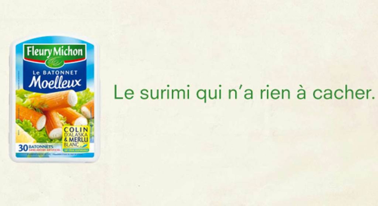 Une publicité pour le surimi Fleury Michon. (© Fleury Michon)