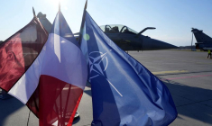 PHOTO DE FICHIER : Mission de police aérienne de la Baltique de l'OTAN à Lielvarde
