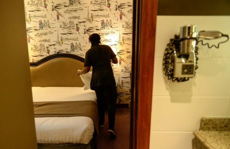 Dans une chambre d'hôtel à Paris, le 20 décembre 2019 ( AFP / Aurore MESENGE                       )