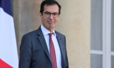 Le ministre du Travail, Jean-Pierre Farandou, à la sortie de l'Elysée, le 25 février 2026 à Paris ( AFP / Ludovic MARIN )