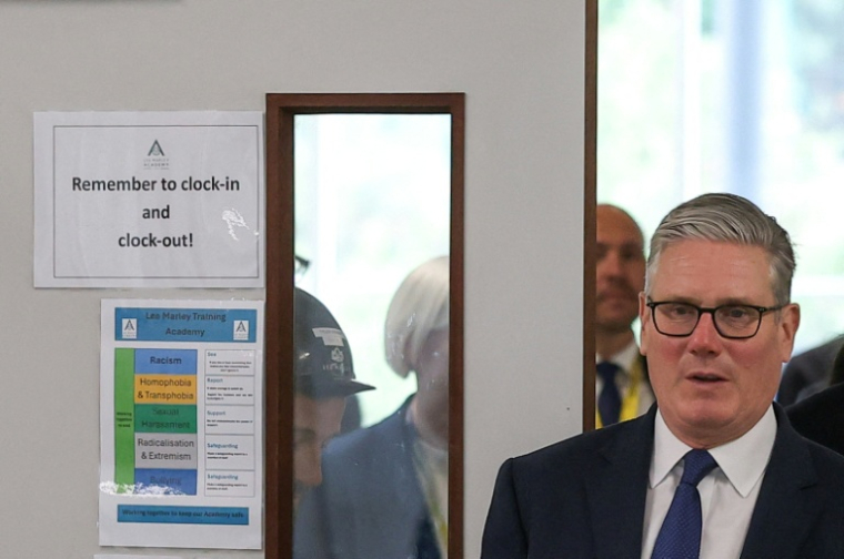 Le Premier ministre britannique Keir Starmer lors d'une visite au London South Bank Technical College, à Londres, le 12 mai 2026 ( POOL / Toby Melville )
