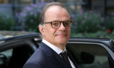 Le gouverneur de la Banque de France Emmanuel Moulin, à Paris le 15 septembre 2026. ( AFP / Ludovic MARIN )