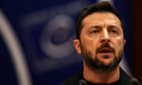 Le président ukrainien Volodymyr Zelensky au Conseil de l'Europe à Strasbourg le 25 juin 2025 ( AFP / FREDERICK FLORIN )