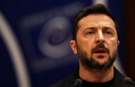 Le président ukrainien Volodymyr Zelensky au Conseil de l'Europe à Strasbourg le 25 juin 2025 ( AFP / FREDERICK FLORIN )